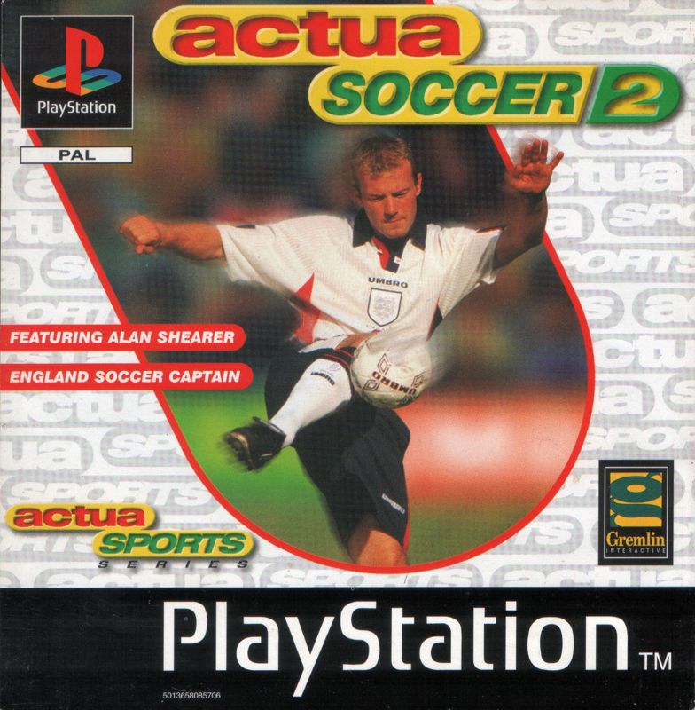 Actua Soccer box art for Playstation
